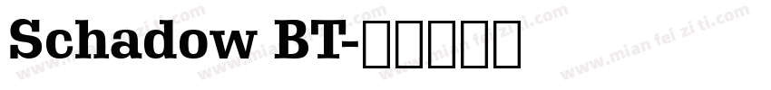 Schadow BT字体转换